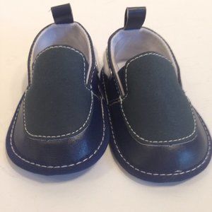 4/$15 Infant Baby Shoes Navy Loafers size 1